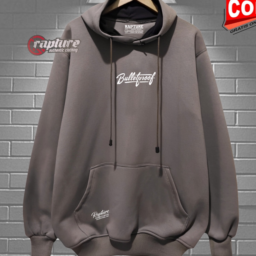 Hemat Hoodie Cowok Distro Oversize Warna Charcoal List BulletProof Sweater Hodie Pria 223 Brand Loka