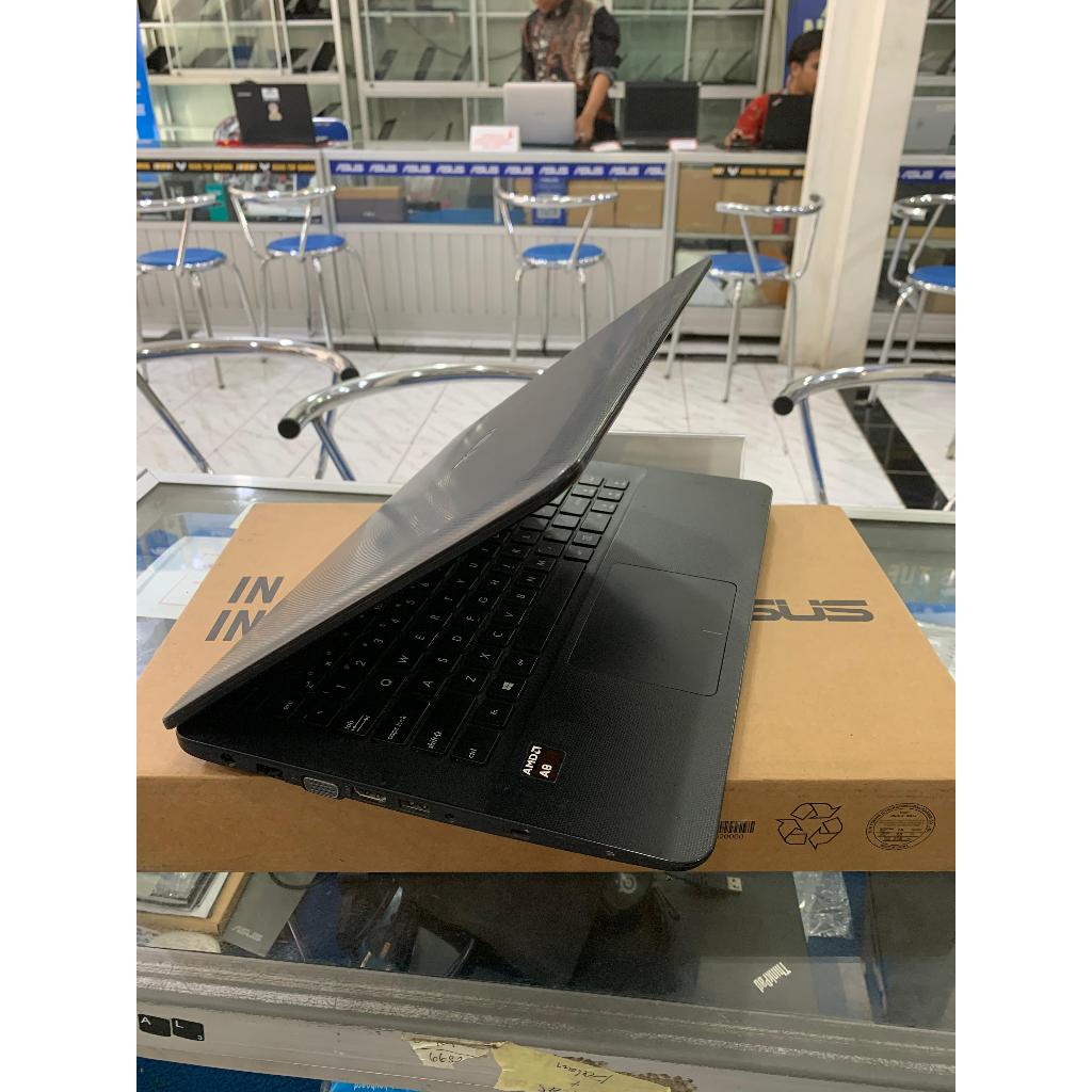 ASUS X454Y prosesor AMD A8  windows 10 ram 4GB/hdd 500GB layar 14"in