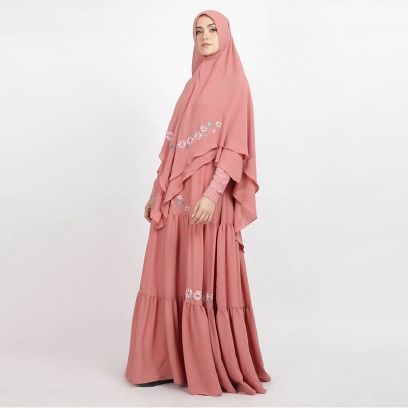 Preloved Qnanz Set Gamis Khimar