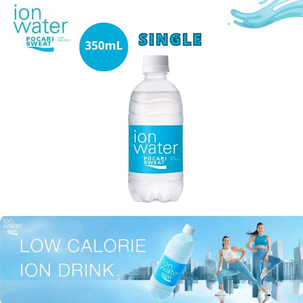 

ION WATER Pocari Sweat Minuman ISOTONIC Rendah Kalori Pet Botol 350ml Sport Drinks Lari Sepeda Olahraga