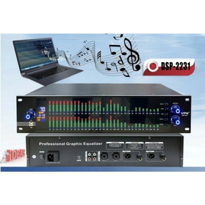 Equaliser Digital vpk dsp 2231 Original Equalizer VPK DSP 2231