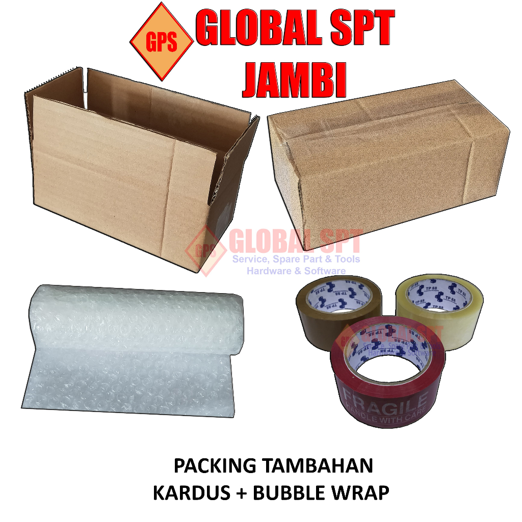 

PACKING TAMBAHAN KARDUS / BOX + BUBBLE WRAP / EXTRA SAFETY PACKING
