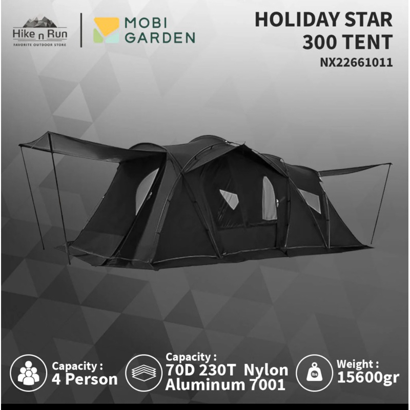 Tenda Mobi Garden Holiday Stars 300 NX22661011