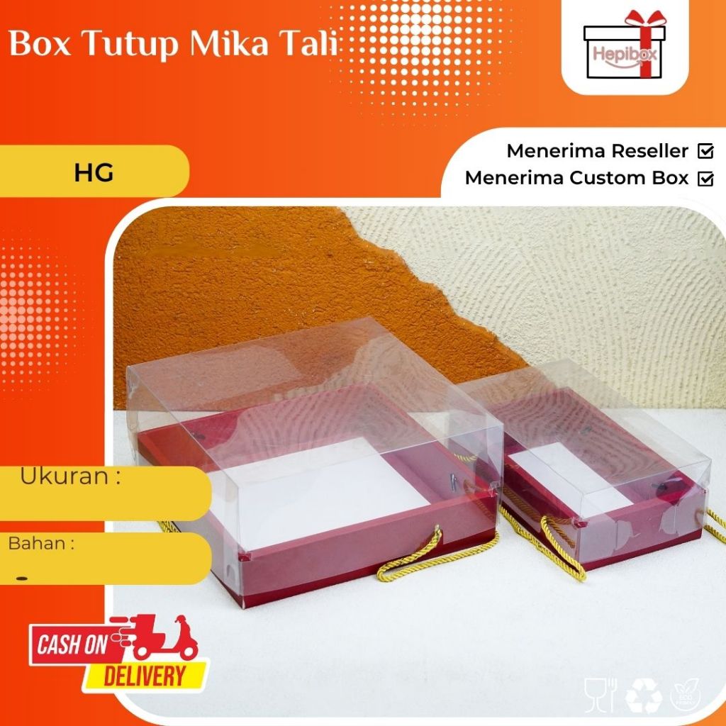 

Box Mika Kue Kering / Kotak Mika Kue Kering / Box Toples Kue / Kotak Toples Kue / HG02 HG10 HG11