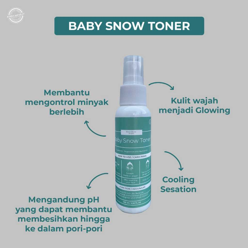 TONER BABY SNOW  Pencerah dan penyegar kulit wajah