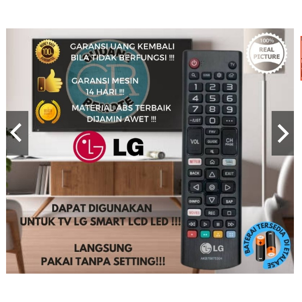 Remote TV LG LCD LED Smart AKB75675311