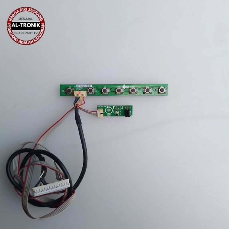 SENSOR REMOT IR TOMBOL TV LED POLYTRON 24 INCH TYPE PLD24D558 MODUL IR RECEIVER MANUAL POLITRON PLD 