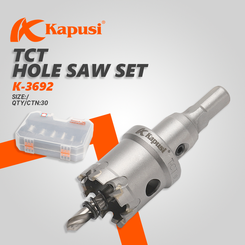 Hole Saw Keras Besi set /HoleSaw Carbide TCT/ /Kayu Hole Saw  Mata Bor Plastik Besi 1set 6pcs