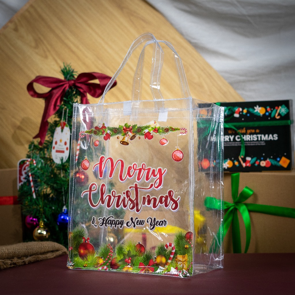 

TAS SOUVENIR NATAL MIKA READY STOCK HAMPERS MERRY CHRISTMAS UKURAN T30 P25