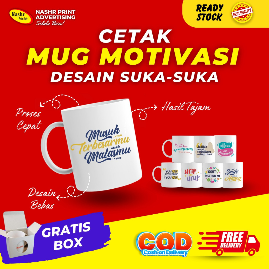 MUG MOTIVASI CUSTOM | KATA-KATA MOTIVASI KEREN | KATA -KATA MOTIVASI