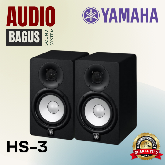 ORIGINAL 100% YAMAHA HS 3 / HS3 / HS-3 SPEAKER MONITOR GARANSI RESMI