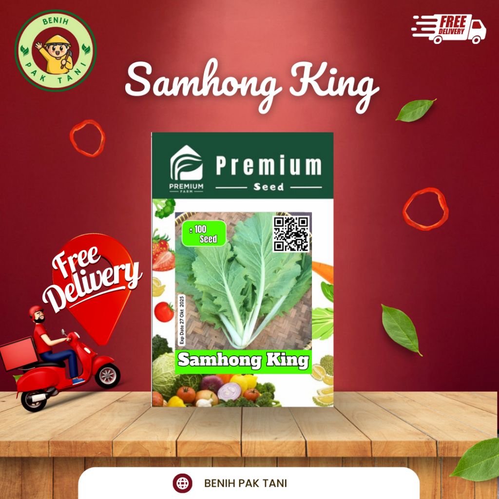 Benih SAMHONG KING PREMIUM SEED Sawi Samhong San Feng