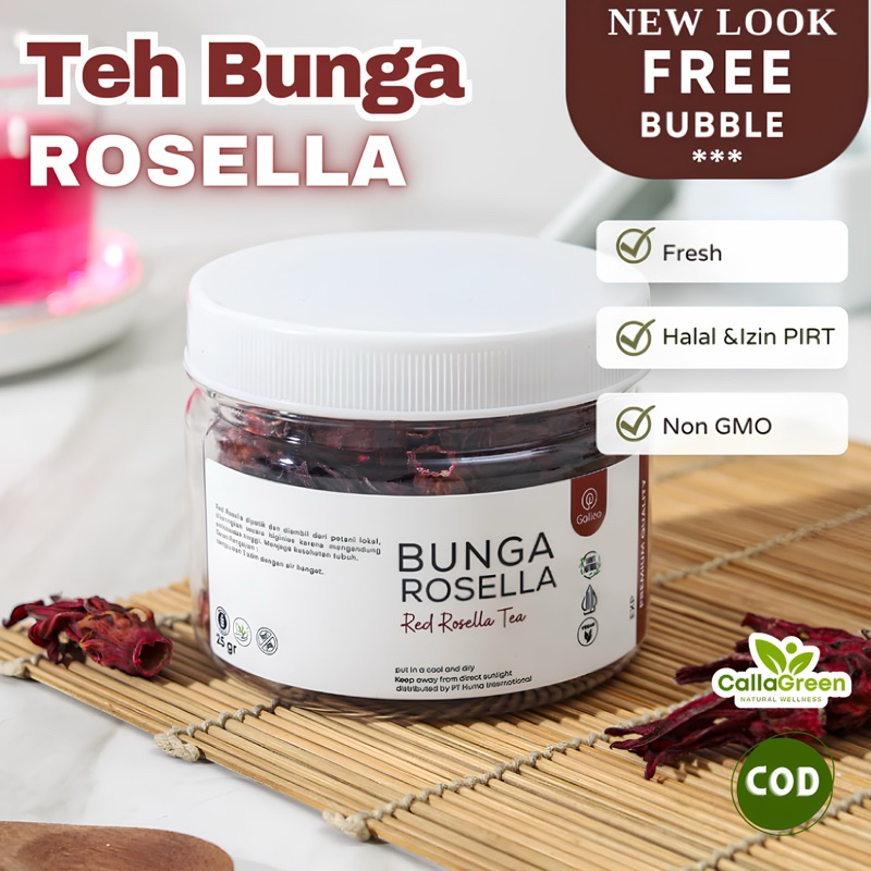 

TEH BUNGA ROSELLA ORGANIK MURNI ROSELA MERAH ORIGINAL HERBAL ARTISAN TEA