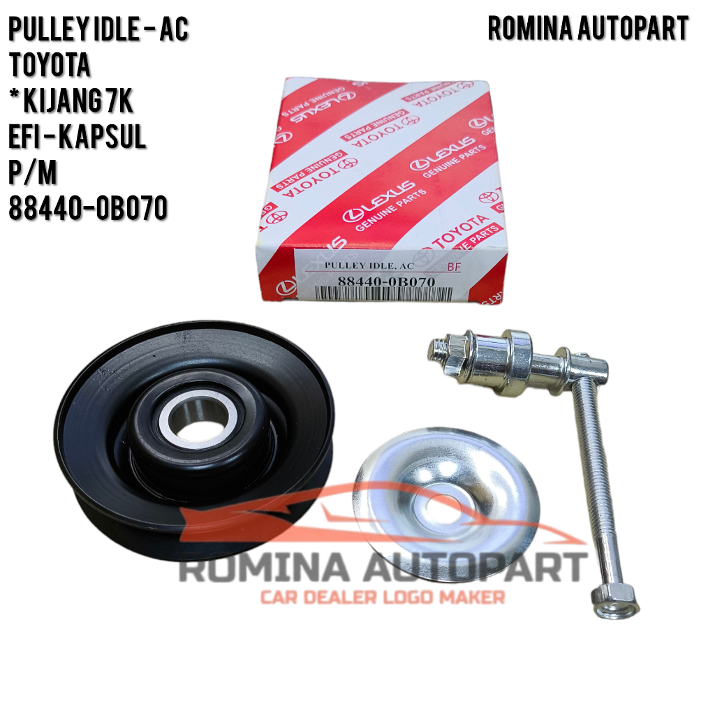 PULLEY IDLE UP STELAN AC TOYOTA KIJANG 7K KAPSUL EFI ORIGINAL 1SET