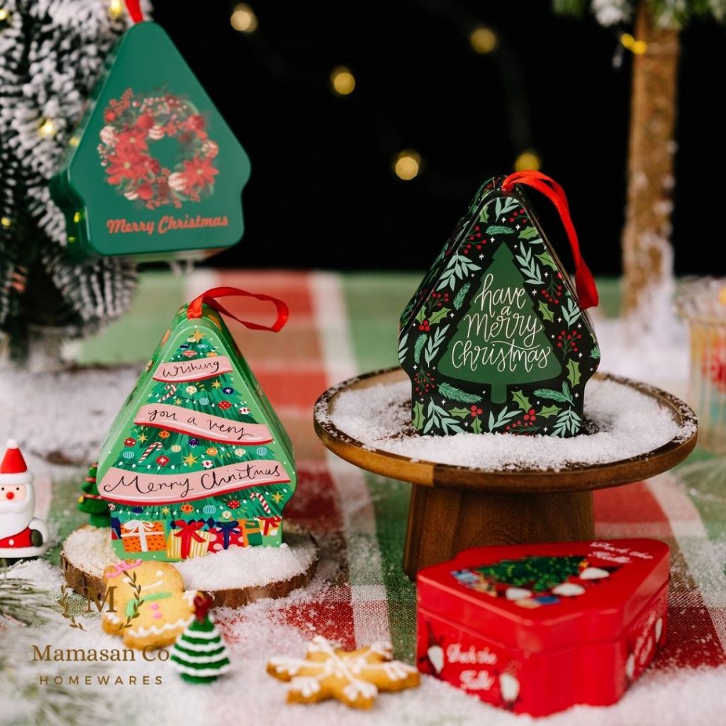 

Christmas Tree Tin Box Cookies Candy | Kotak Kaleng Natal Xmas CMH0073