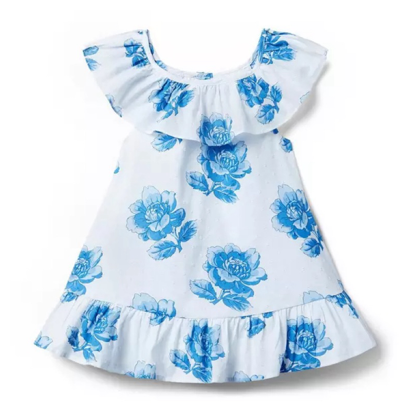 Janie adn Jack Floral Ruffle Dress