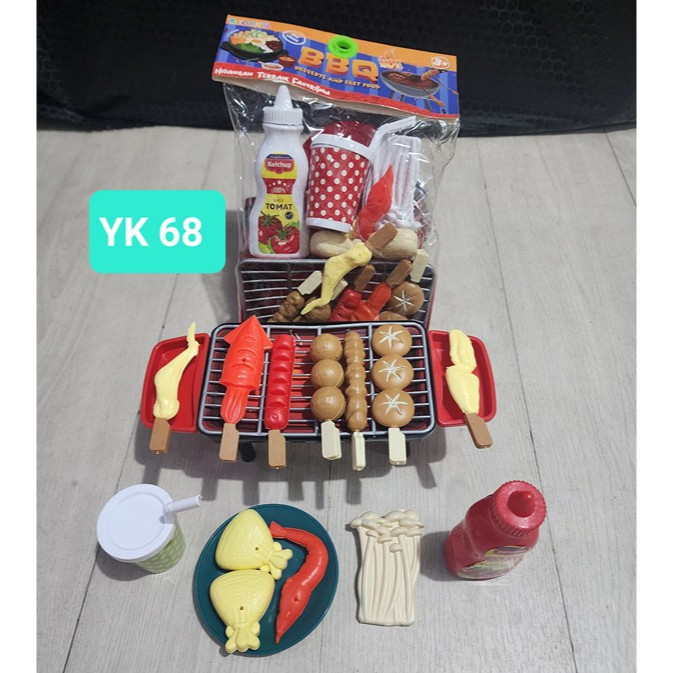 MAINAN BARBEQUE SATE BAKAR ANEKA MAKANAN HOTPOT