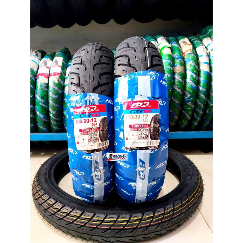 PILIH SALAH SATU UKURAN BAN METIC TUBELESS FDR CITYGO 100/90-12 ban 110/90-12 ban Scoopy Freego ban 