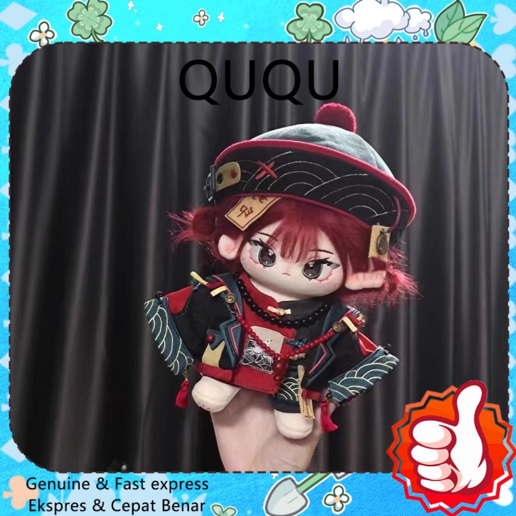 QUQU 20cm  baju boneka 20cm Unisex Cotton Doll Clothes in Stock, Chinese Ethnic Set, 20cm Doll Cloth