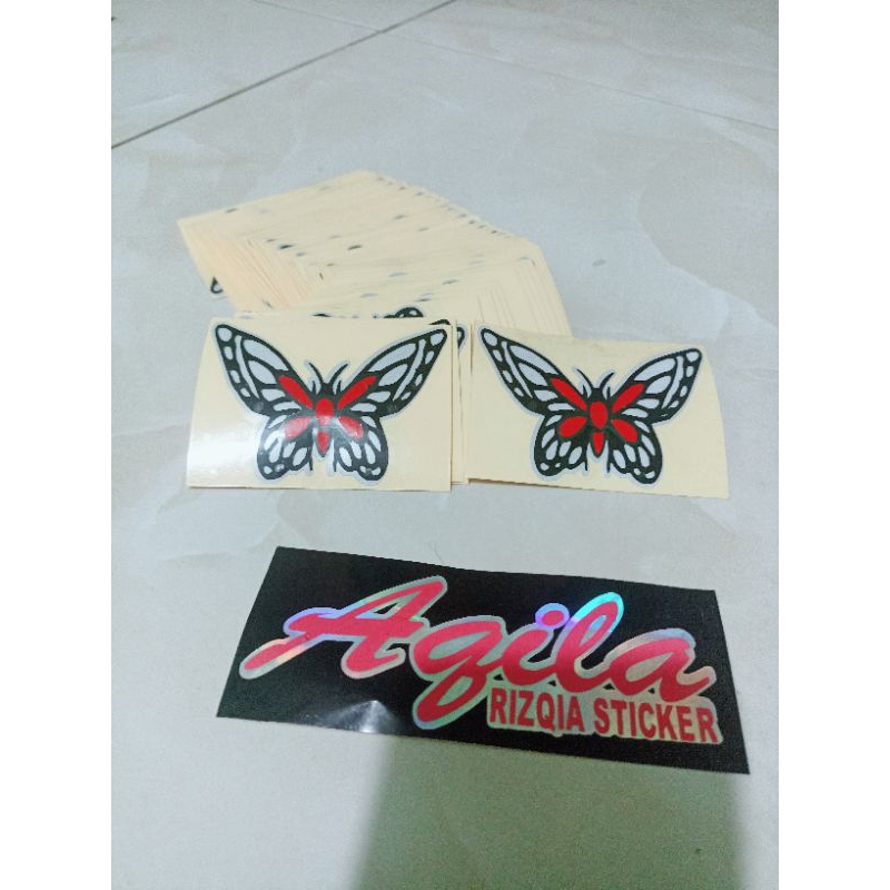 

stiker lucu kupu kupu cuting stiker harga satuan