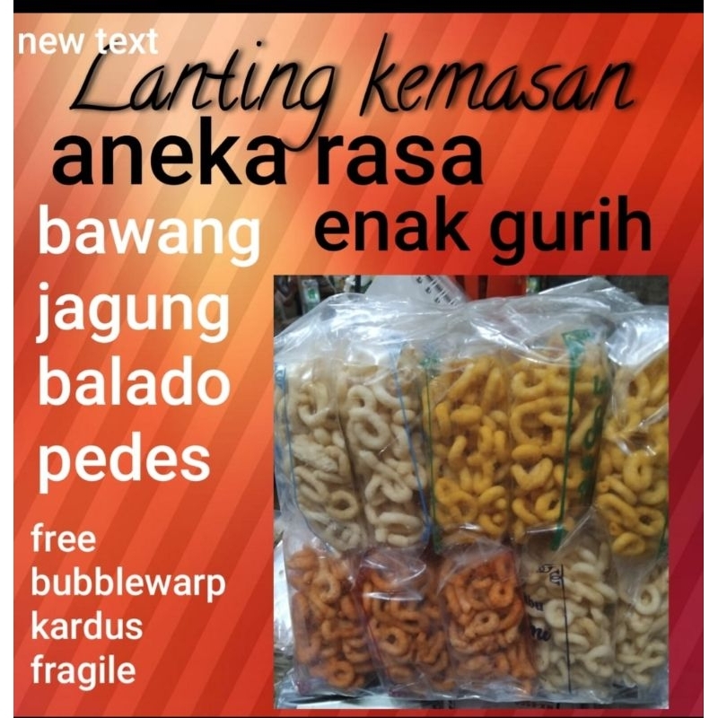 

Aneka snack/Camilan khas kebumen/Lanting Singkong/lanting kemasan ekonomis/isi 10