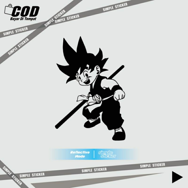 

sticker goku kecil | sticker Dragonball | stiker goku | sticker cutting | reflective menyala