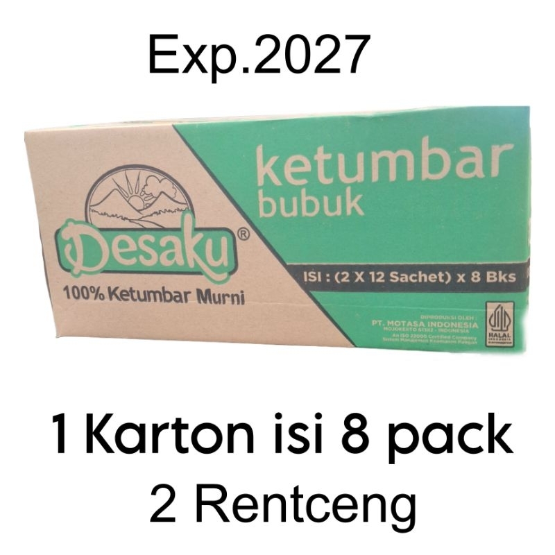 

Desaku Ketumbar Bubuk 1 Karton isi 8 pack