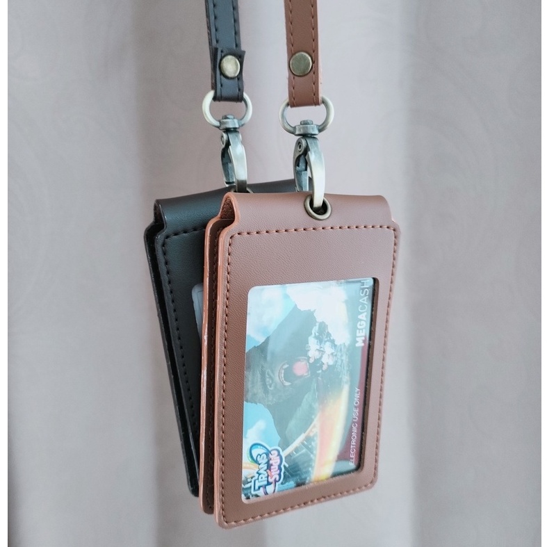 

Pusat Pembelian Id Card name tag kulit Holder Double Flip Magnet Terbaru kekinian