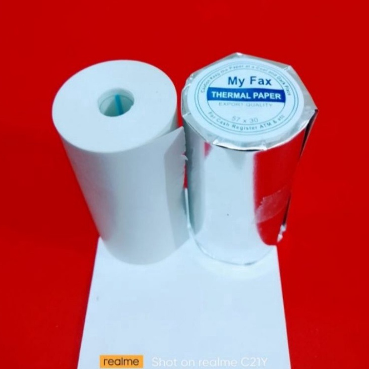 

Surprise Kertas kasir thermal EDC 5758x3 full paket 2 Roll 2 pack