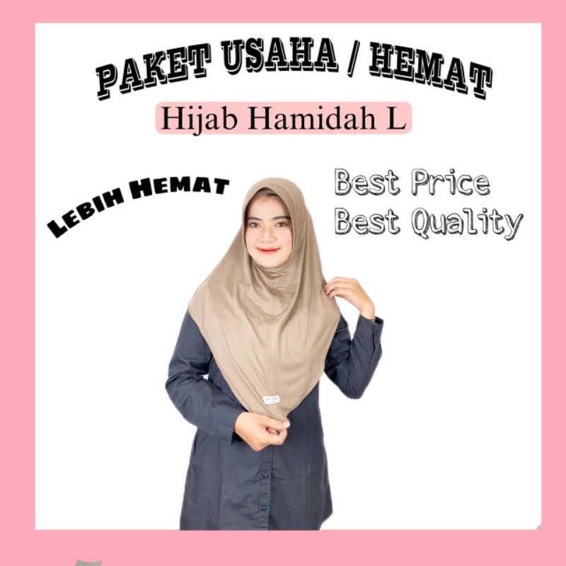 PAKET USAHA/PAKET HEMAT BERGO HAMIDAH/JILBAB HAMIDAH/HIJAB HAMIDAH/BERGO SPORTY UKURAN L