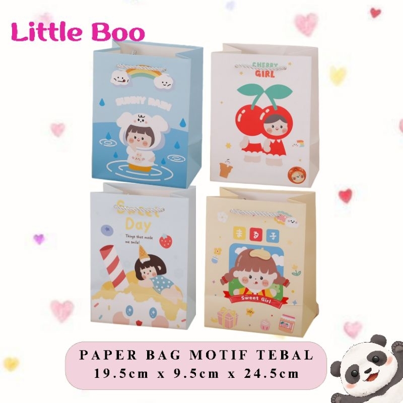 

Paper Bag Motif Lucu Tebal Tali 19.5x9.5x24.5