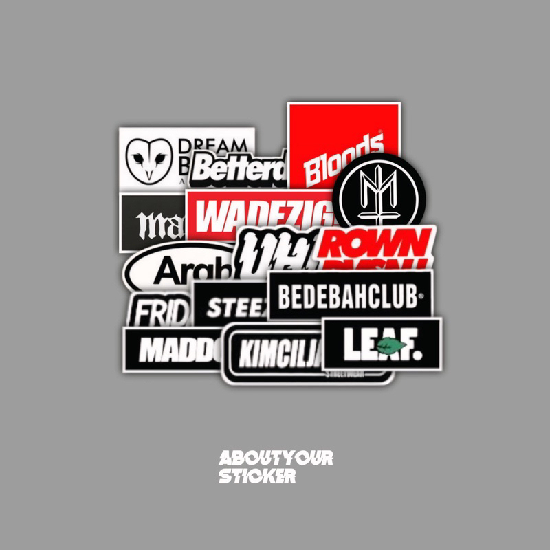 

STICKER LOCAL BRAND ISI 15pcs