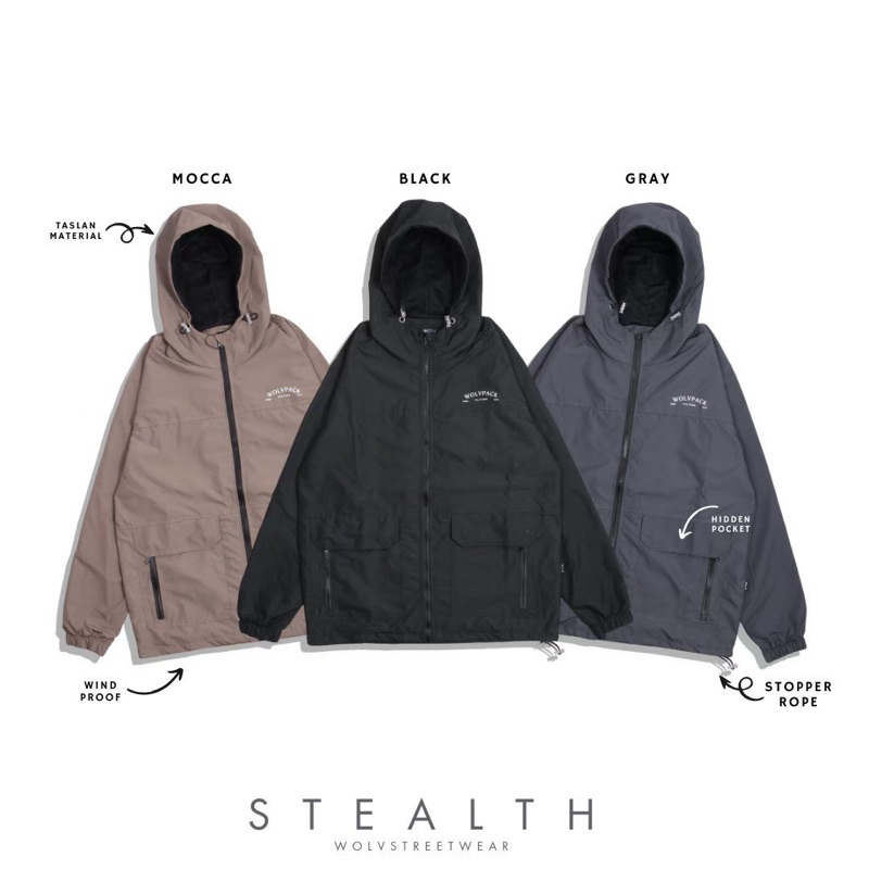JAKET PRIA OUTDOOR STEALTH WATERPROOF BANDUNG