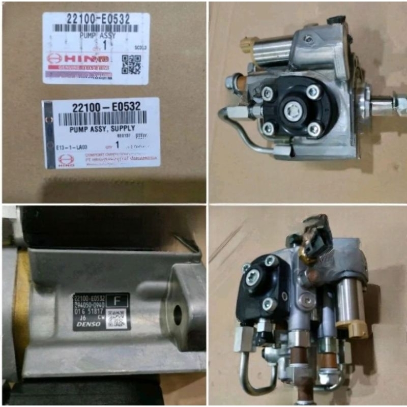 PUMP ASSY SUPPLY 22100-E0532 HINO 500 FM280JD EURO 4 GENUINE PART HINO