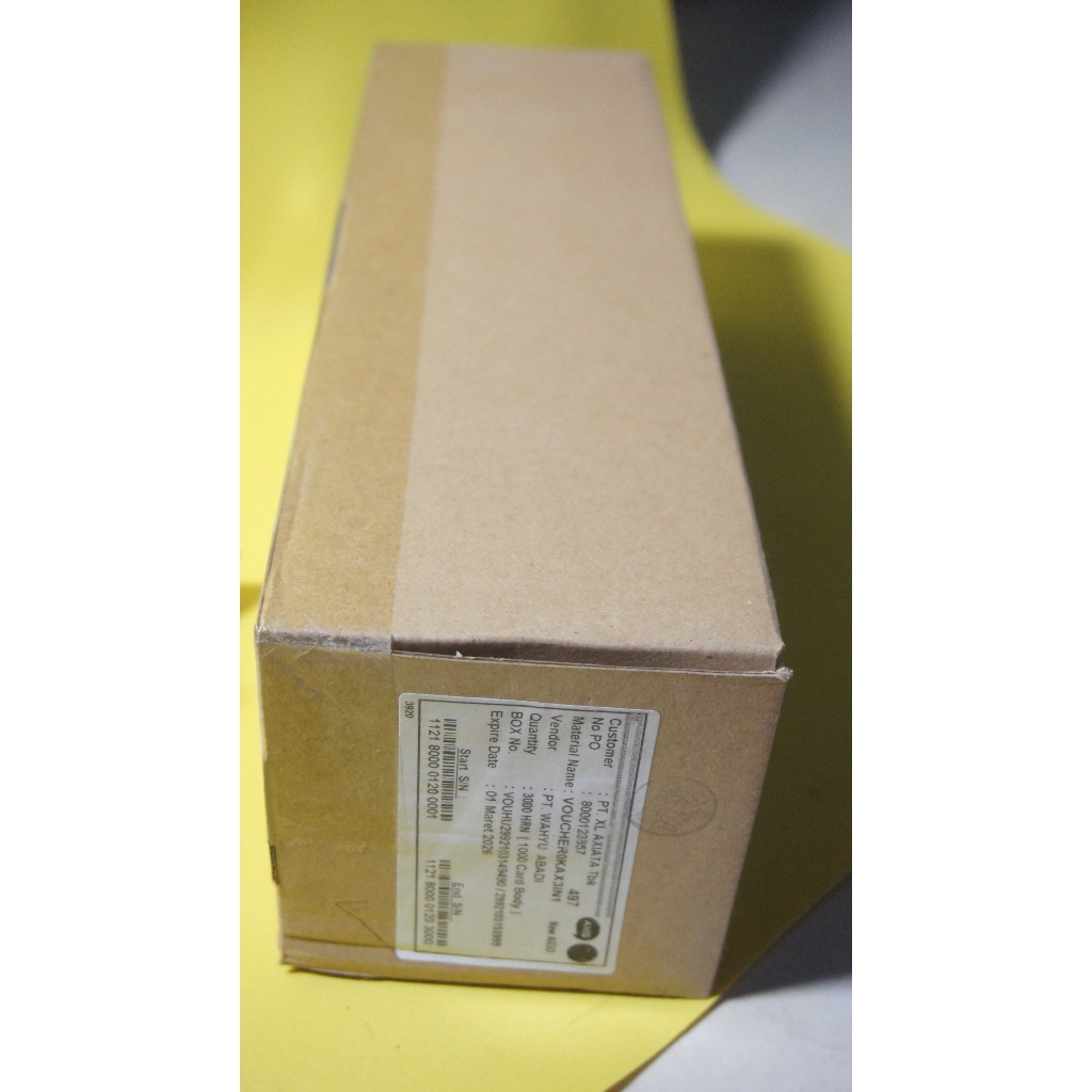 VOUCHER AXIS 3000SN BOX besar VOUCHER KOSONG AXIS KOSONGAN AXIS