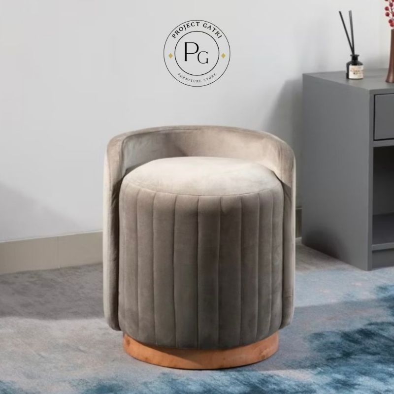 GATRI STOOL Sofa bulat minimalis Sofa Tamu sofa santai sofa Teras Sofa meja rias