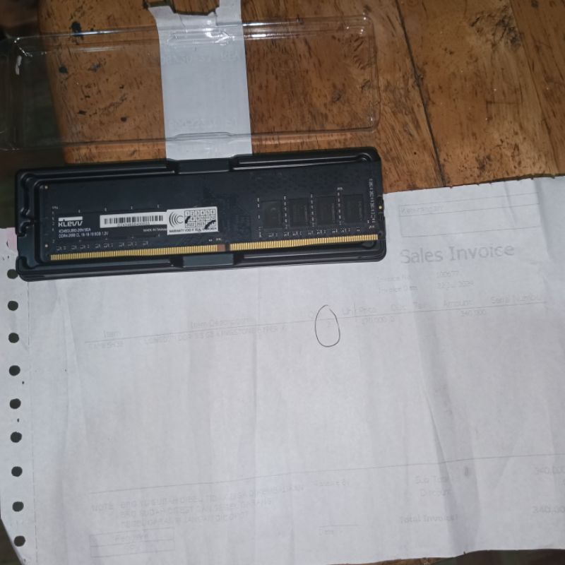 RAM 8 GB MERK KLEVV SECOND BARU