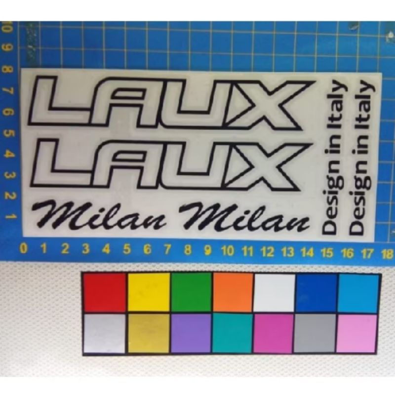 Cutting Stiker Sepeda Lipat Laux Milan 1 Set