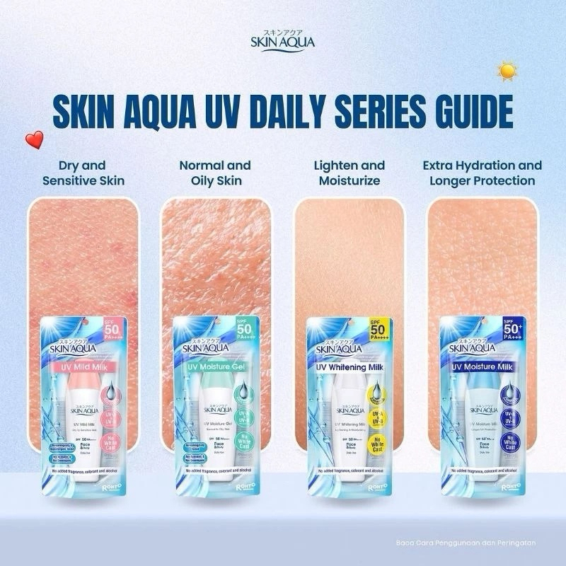 SKIN AQUA DAILY SERIES / Sunscreen Skin Aqua / Skin aqua uv whitening milk/ Skin aqua tone up