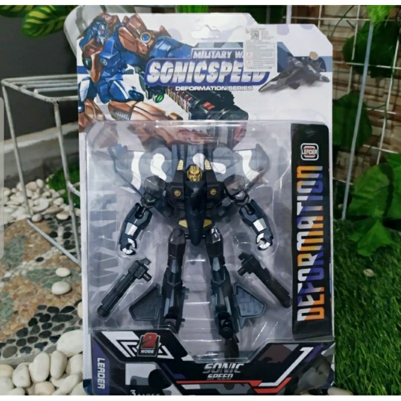 GDM - Mainan anak laki robot deformation berubah jadi pesawat jet megatron - Mainan robot transforme