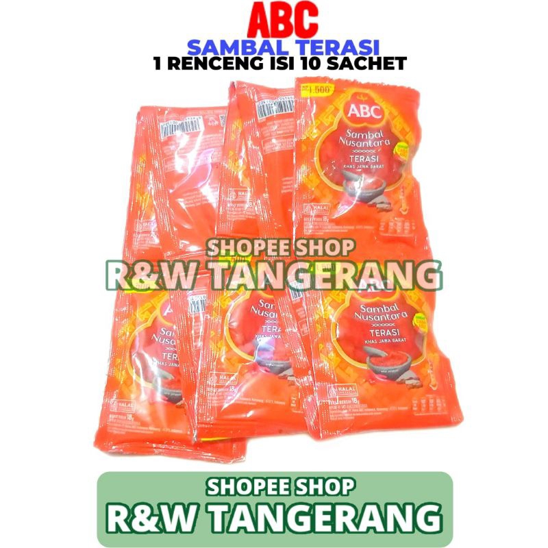 

Sambal Terasi ABC 1 Renceng Isi 10 Sachet 18g