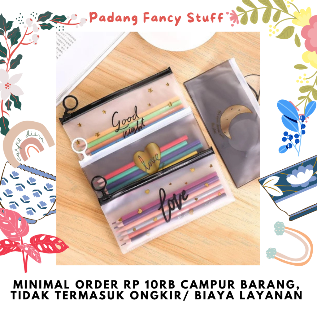 

PFS - 116 Tempat Pensil Transparan Pouch Motif Lucu Serbaguna