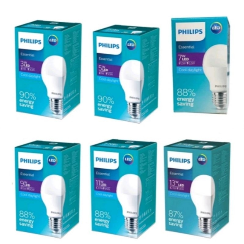 LED ESSENTIAL PHILIPS 3W - 13W CAHAYA PUTIH / LED BULB PHILIPS