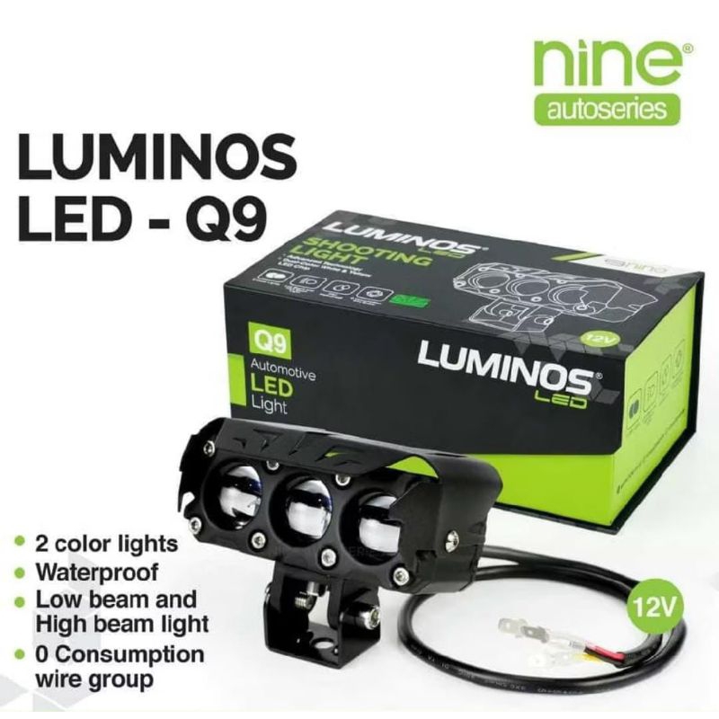 Promo Luminos Q9 3 mata - lampu Tembak Luminos 3 Mata Q 9 Series STD LED