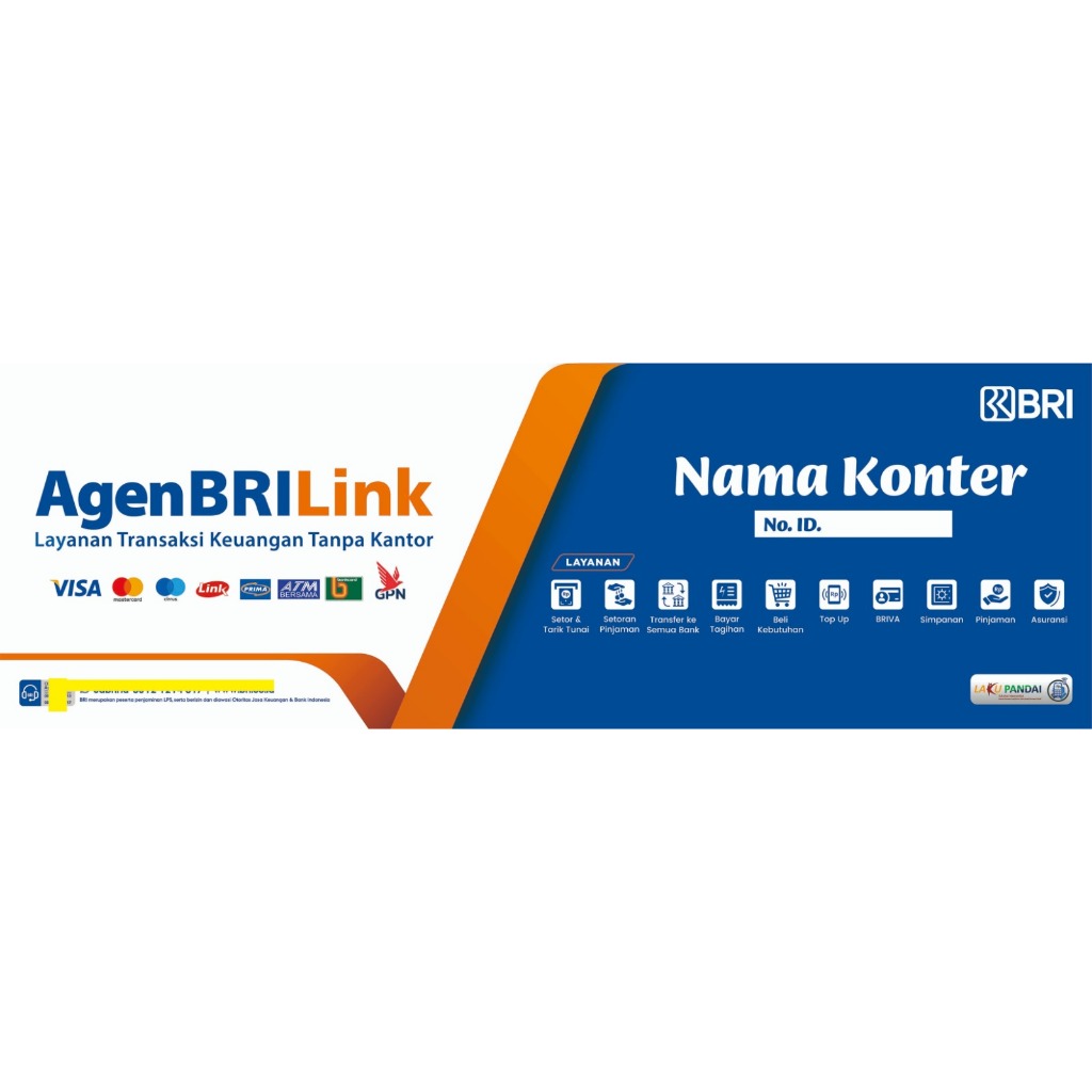 

STIKER VINYL MEJA AGEN BRILINK MODEL 15 ( CUSTOM NAMA KONTER )