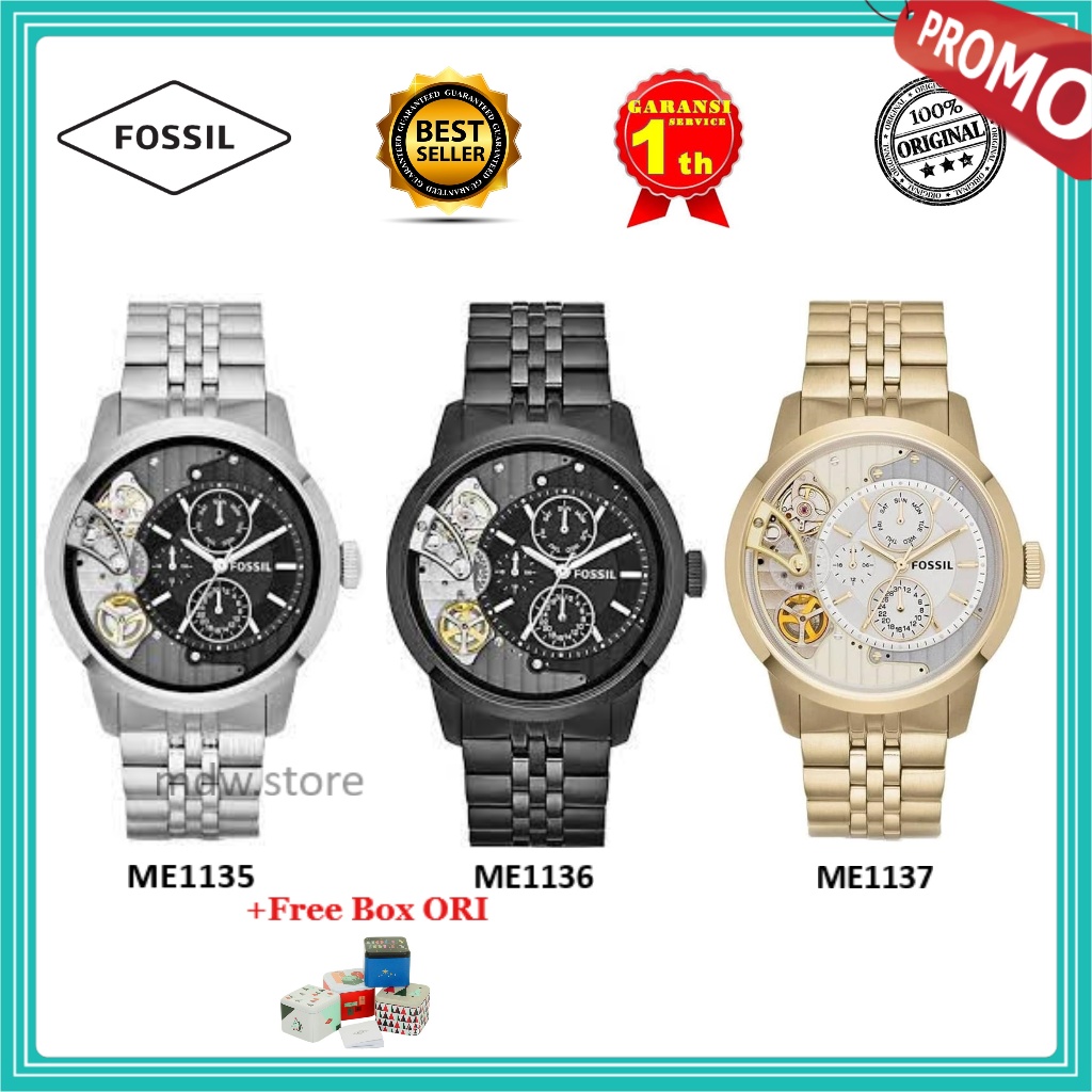 Jam Tangan Pria ME1135 ME1136 ME1137 ME 1135 ME 1136 ME 1137 Original & Manual Book Garansi