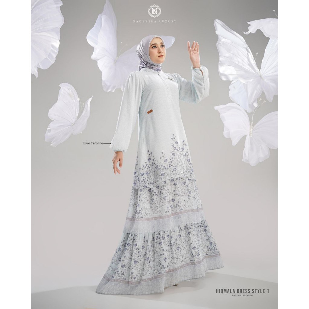 GAMIS PROMO // HIQMALA SERIES NADHEERA LUXURY TERBARU // DRESS NADHEERA LUXURY TERBARU // DRESS // N