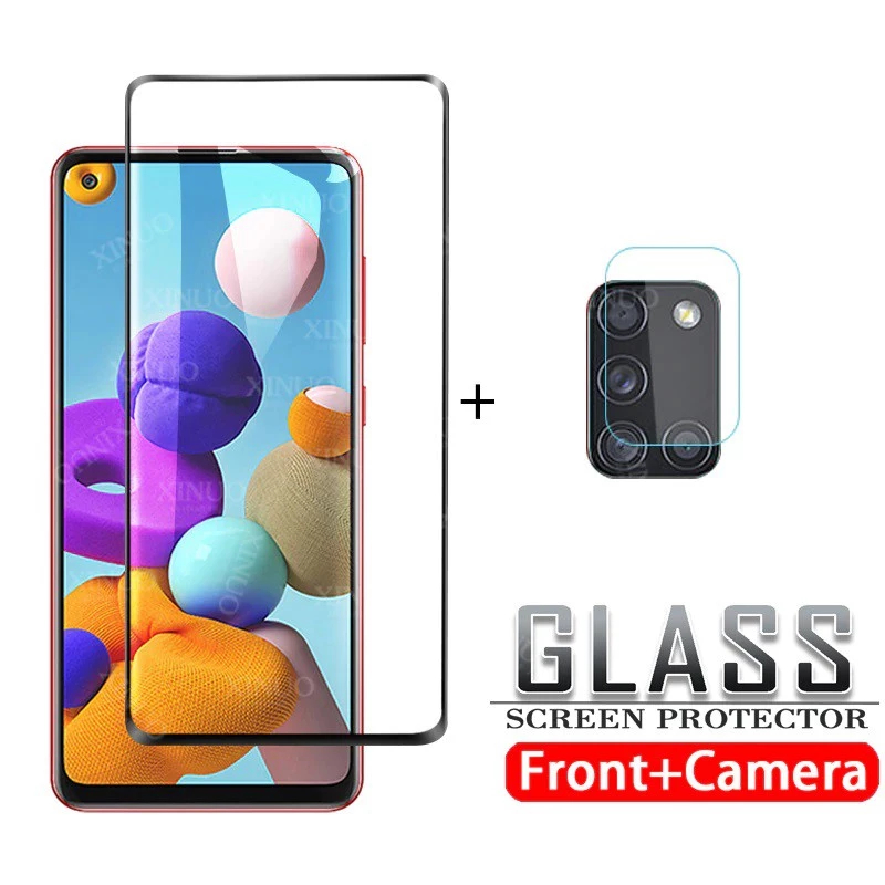 Tempered Glass Samsung A21S Tempered Glass Full & Camera Lens Anti Gores Hp Samsung A21S