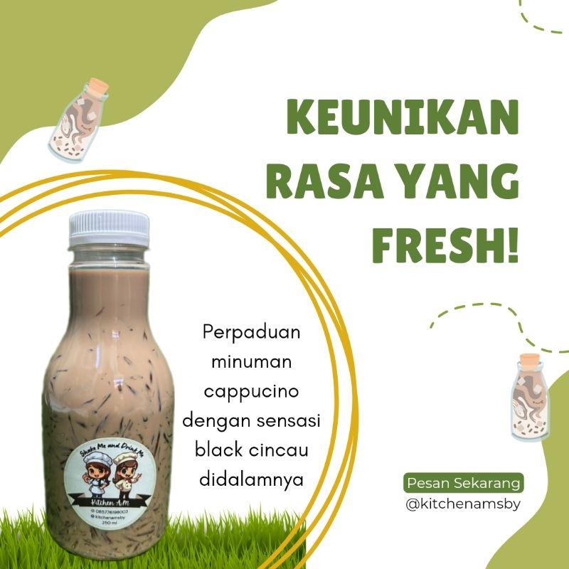 

ES CAPCIN (CAPPUCINO CINCAU) | ES LUMUT MURNI BY KITCHENAMSBY