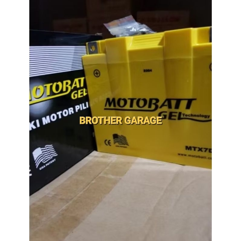 BATERAI MOTOBATT MTX7D ASLI ORIGINAL UNTUK SCORPIO,TIGER DAN NOUVO Z